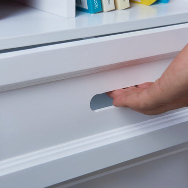 Toy storage shelves
